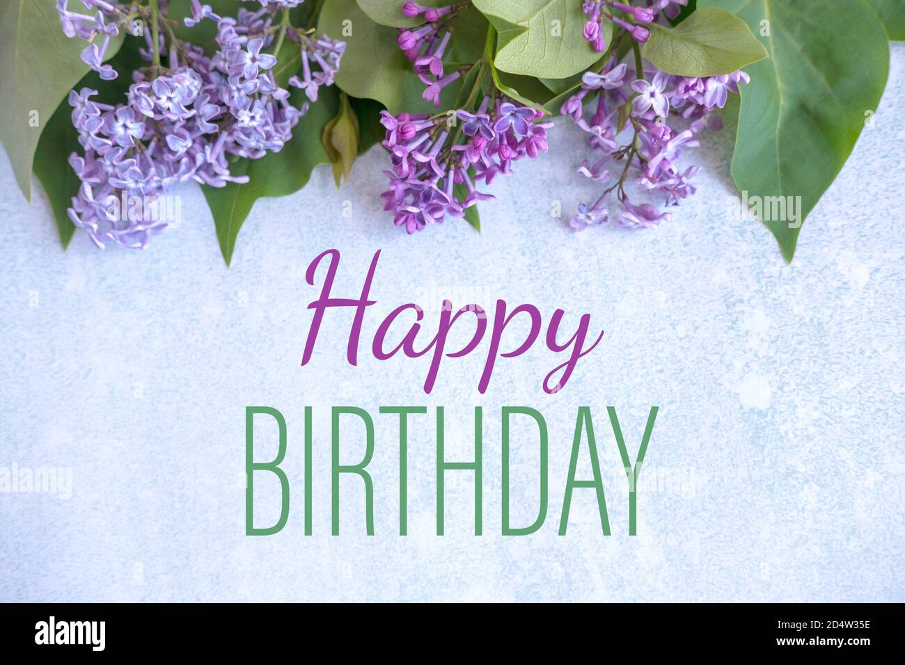 Happy Birthday Greetings card - Rose Bouquet In Lilacs Greeting