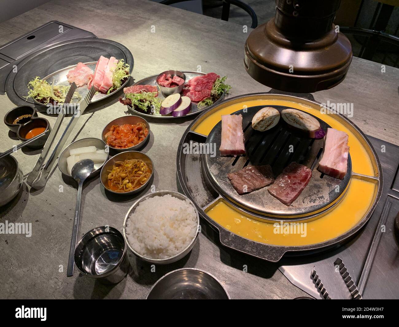 korean bbq style Stock Photo - Alamy