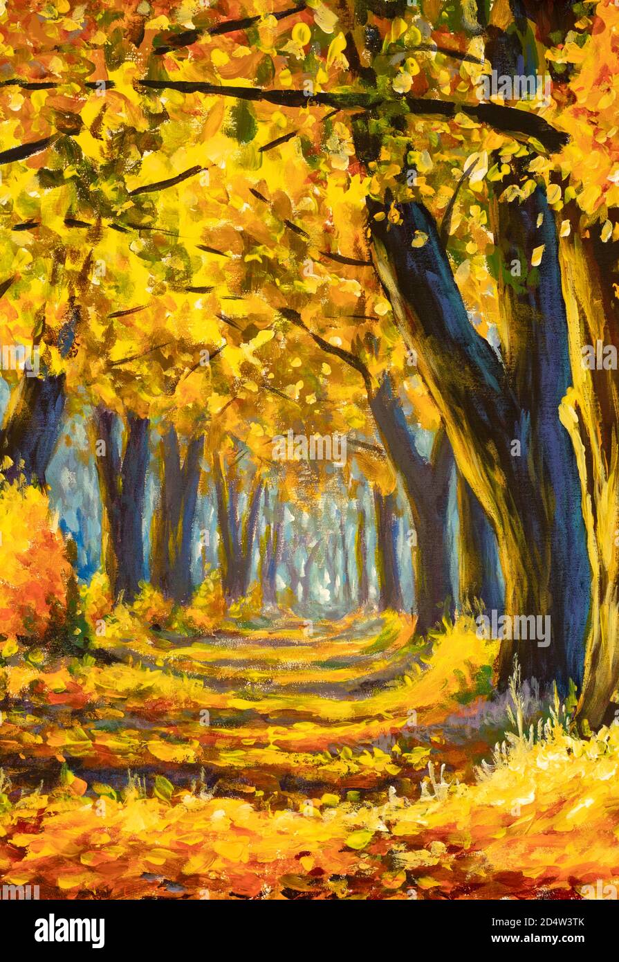 Canvas Painting Autumnal Heart - Forest - Landscapes - Canvas Prints