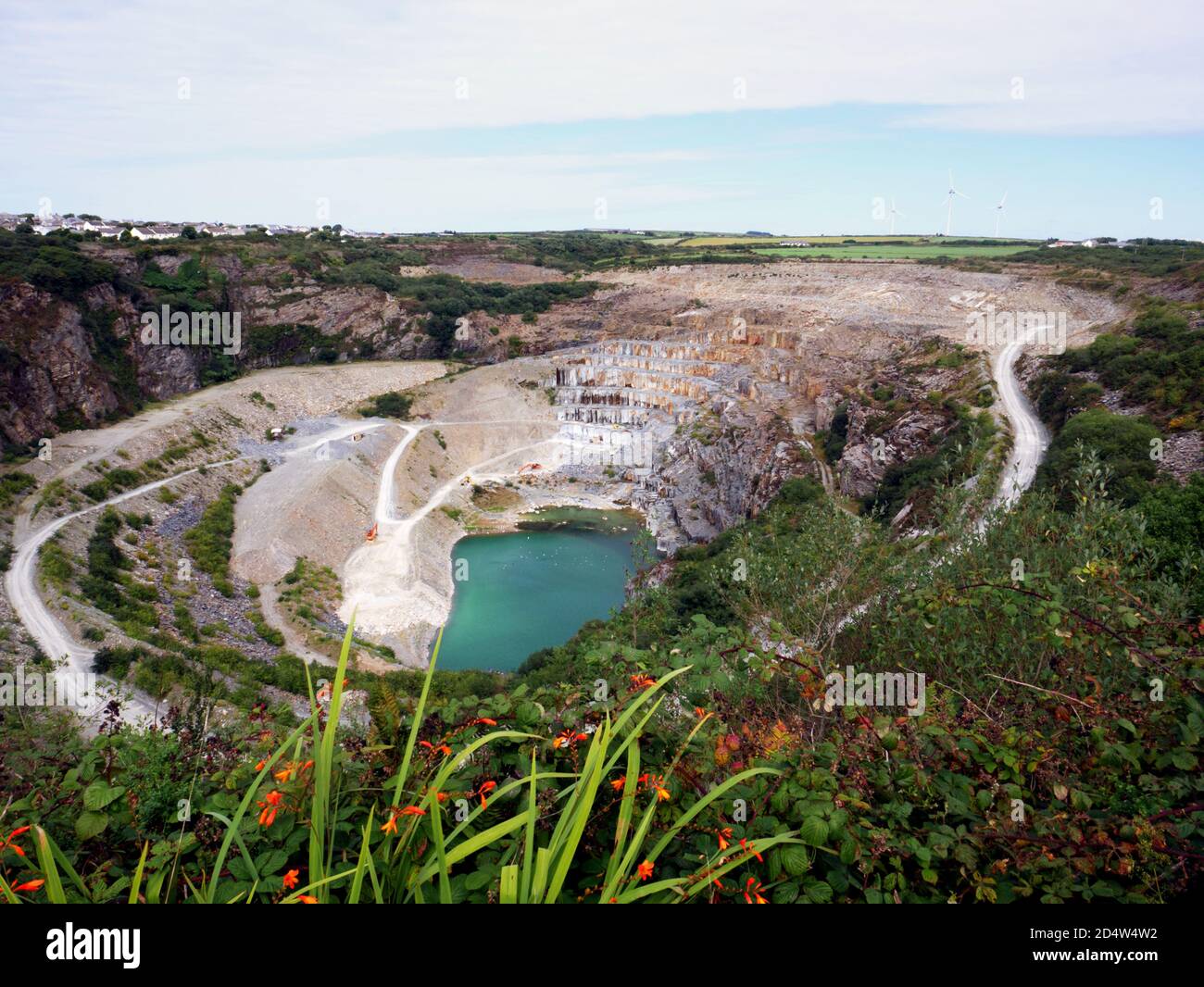 Slate quarry, Delabole, Cornwall. Stock Photo