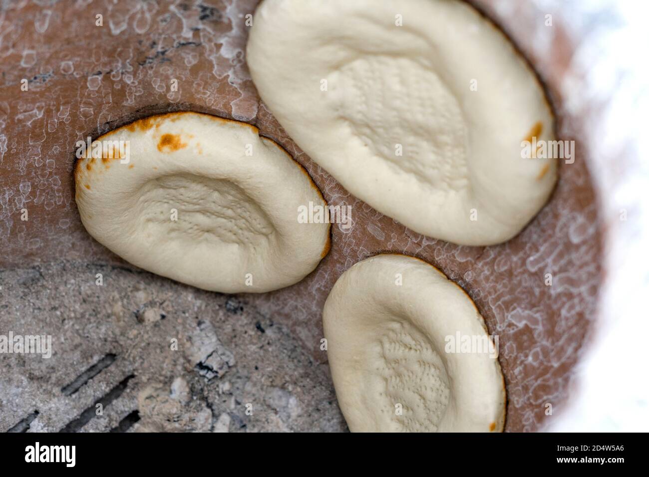 Lavash, flat unleavened white bread in the form of a thin flatbread