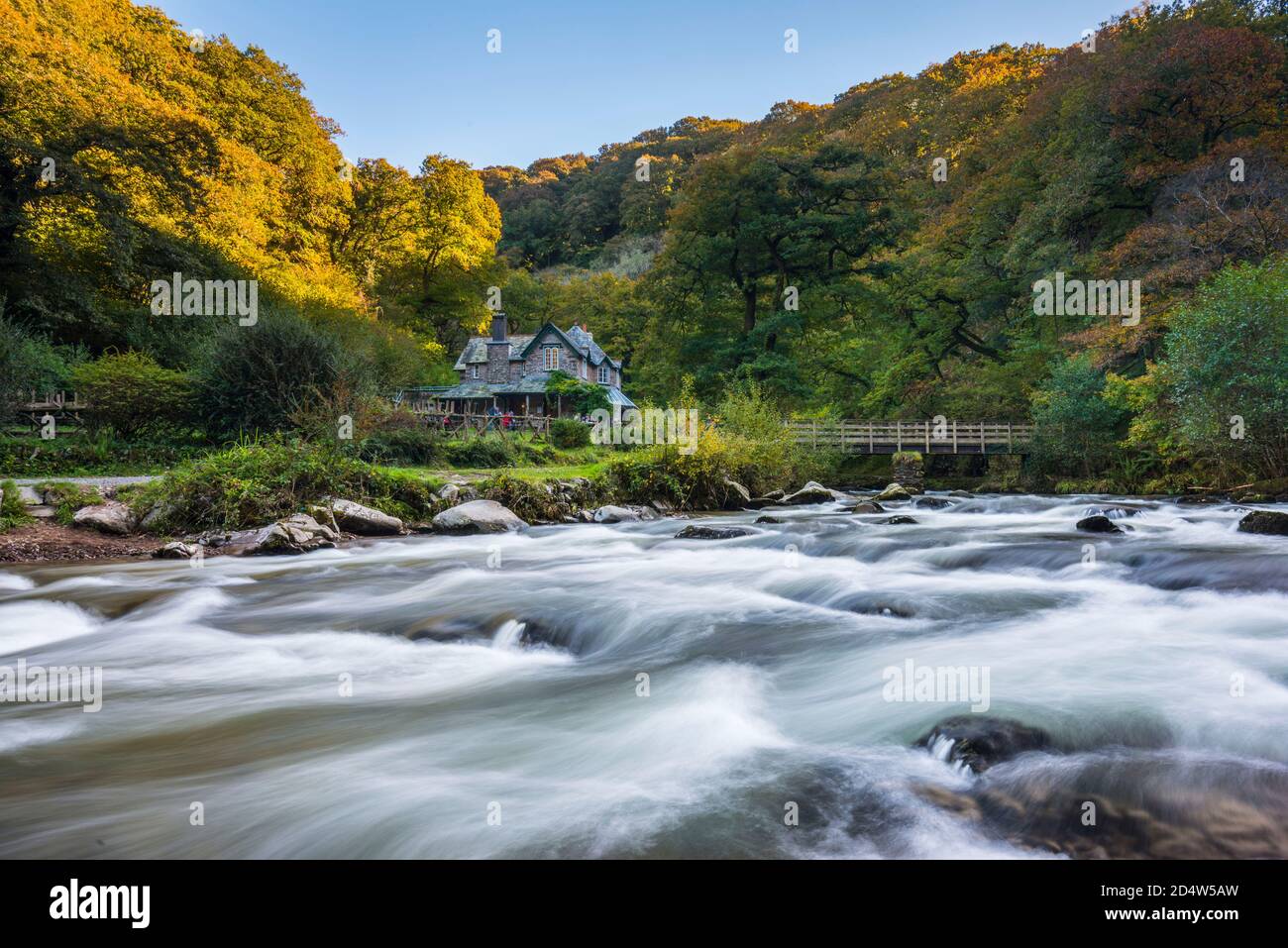 View watersmeet near lynmouth in hi res stock photography and images