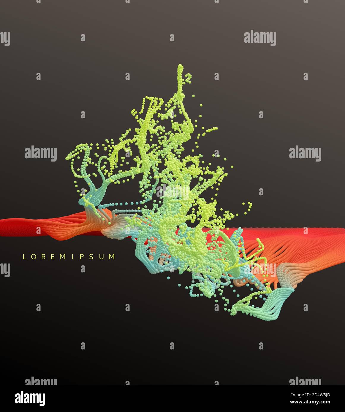 Water splash imitation. Abstract background. 3d vector illustration. Stock Vector