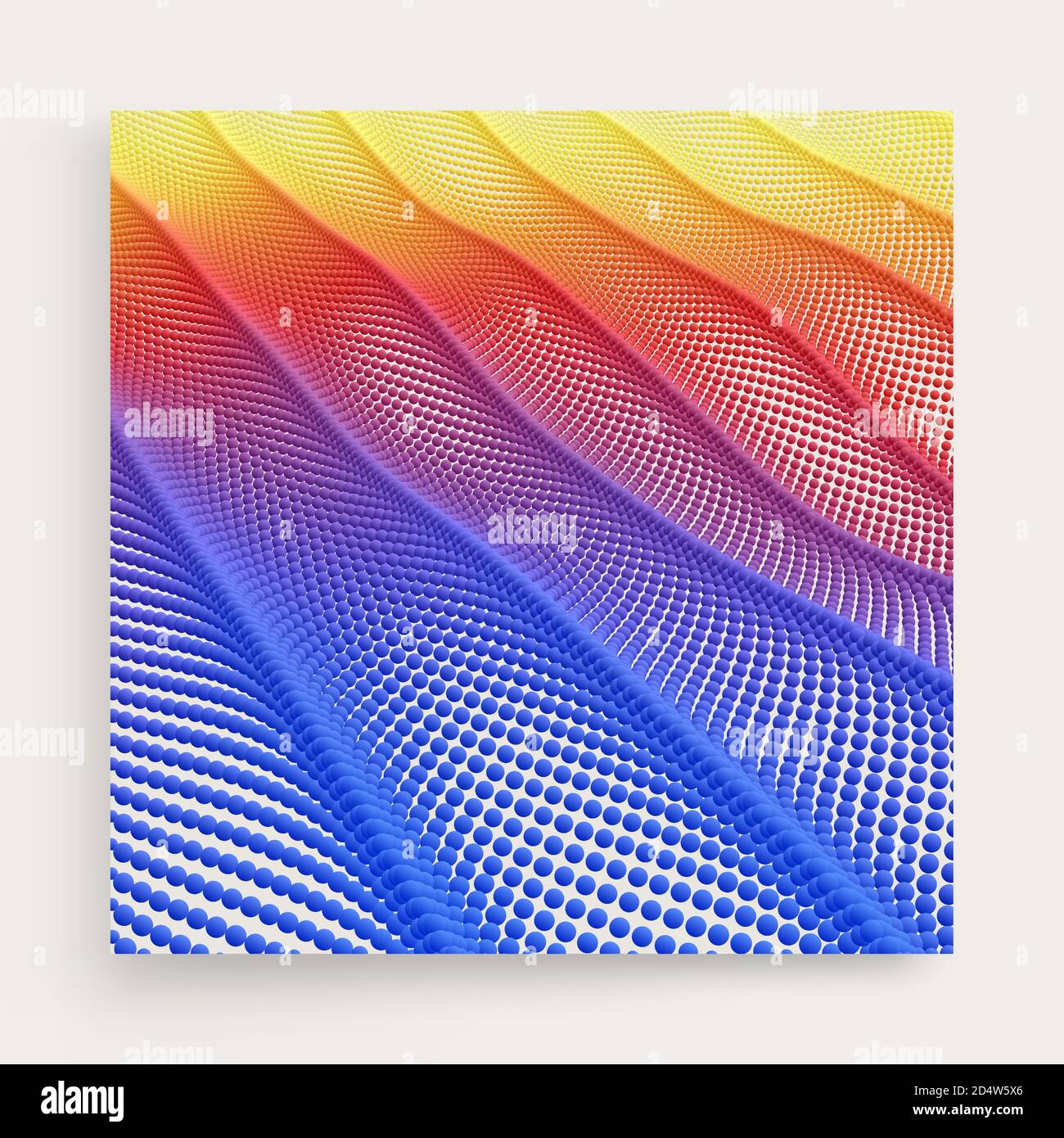 Abstract background with dynamic particles. Texture. 3d vector Illustration. Stock Vector