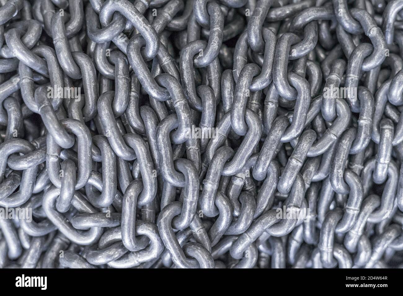 Closeup Chain for texture. View from above. Chains for training
