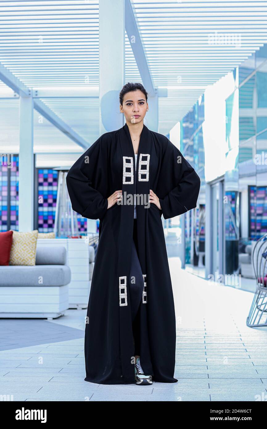 Arab Dress ,Abaya with Arab female Stock Photo