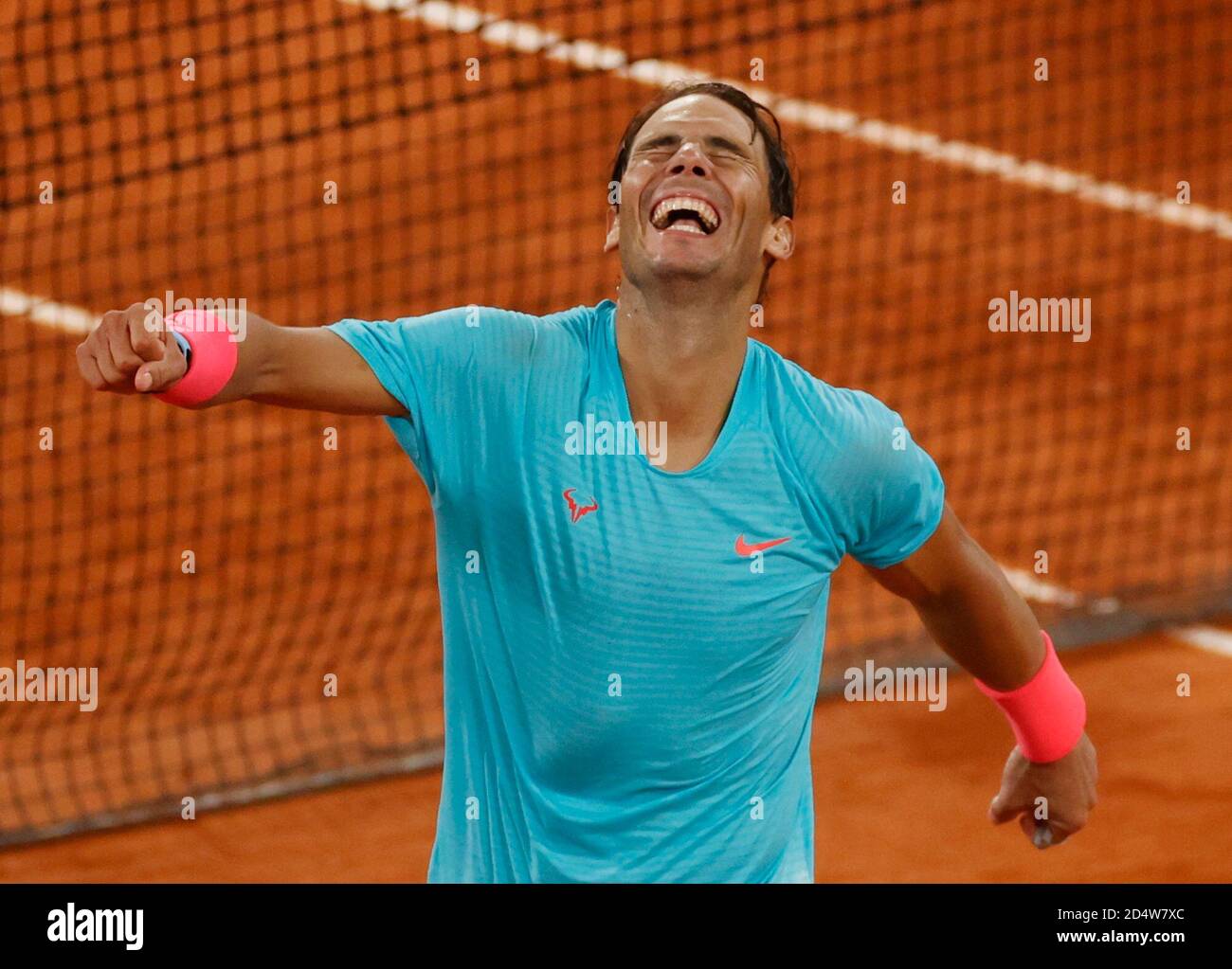 Tennis - French Open - Roland Garros, Paris, France - October 11, 2020  Spain's Rafael Nadal celebrates after winning the French Open final against  Serbia's Novak Djokovic REUTERS/Christian Hartmann Stock Photo - Alamy