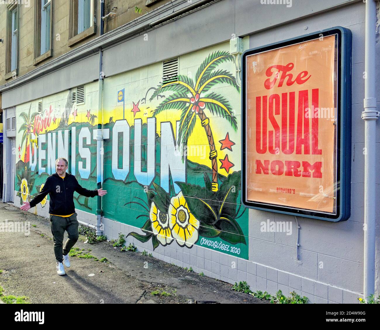 Glasgow, Scotland, UK, 11th October, 2020:Dennistoun voted eighth best place in the world to live by time out or eight h coolest place to live in the world. The gentrification of the east end working class area is reflected in the sites and people, Credit: Gerard Ferry/Alamy Live News Stock Photo