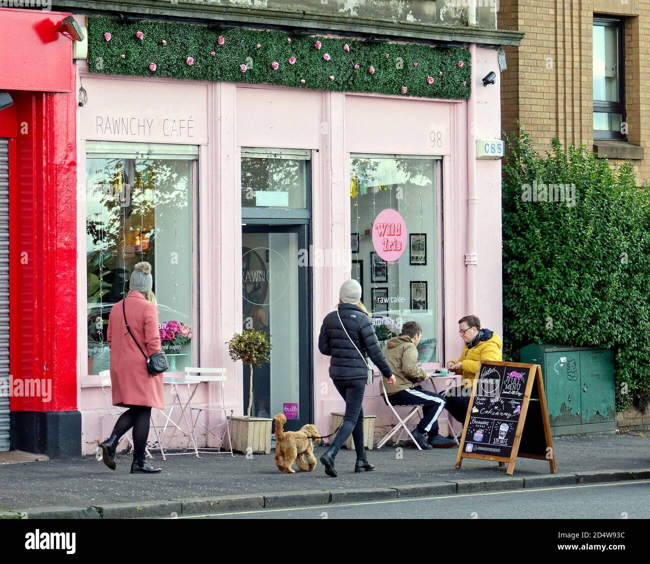 Glasgow, Scotland, UK, 11th October, 2020:Dennistoun voted eighth best place in the world to live by time out or eight h coolest place to live in the world. The gentrification of the east end working class area is reflected in the sites and people, Credit: Gerard Ferry/Alamy Live News Stock Photo