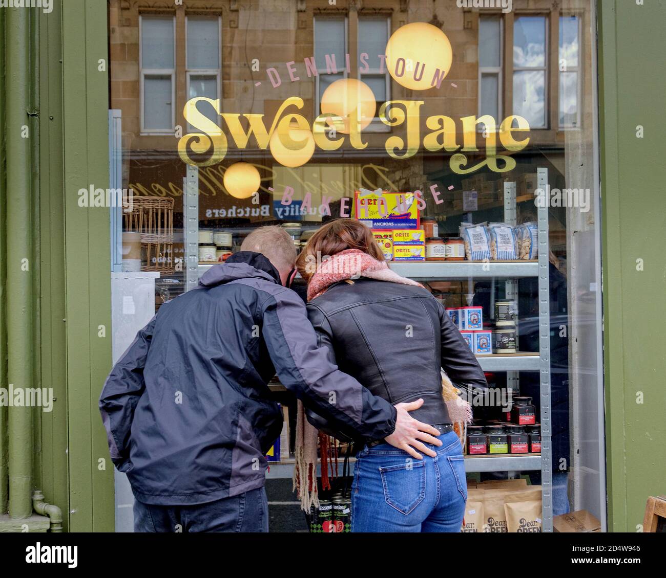 Glasgow, Scotland, UK, 11th October, 2020:Dennistoun voted eighth best place in the world to live by time out or eight h coolest place to live in the world. The gentrification of the east end working class area is reflected in the sites and people, Credit: Gerard Ferry/Alamy Live News Stock Photo