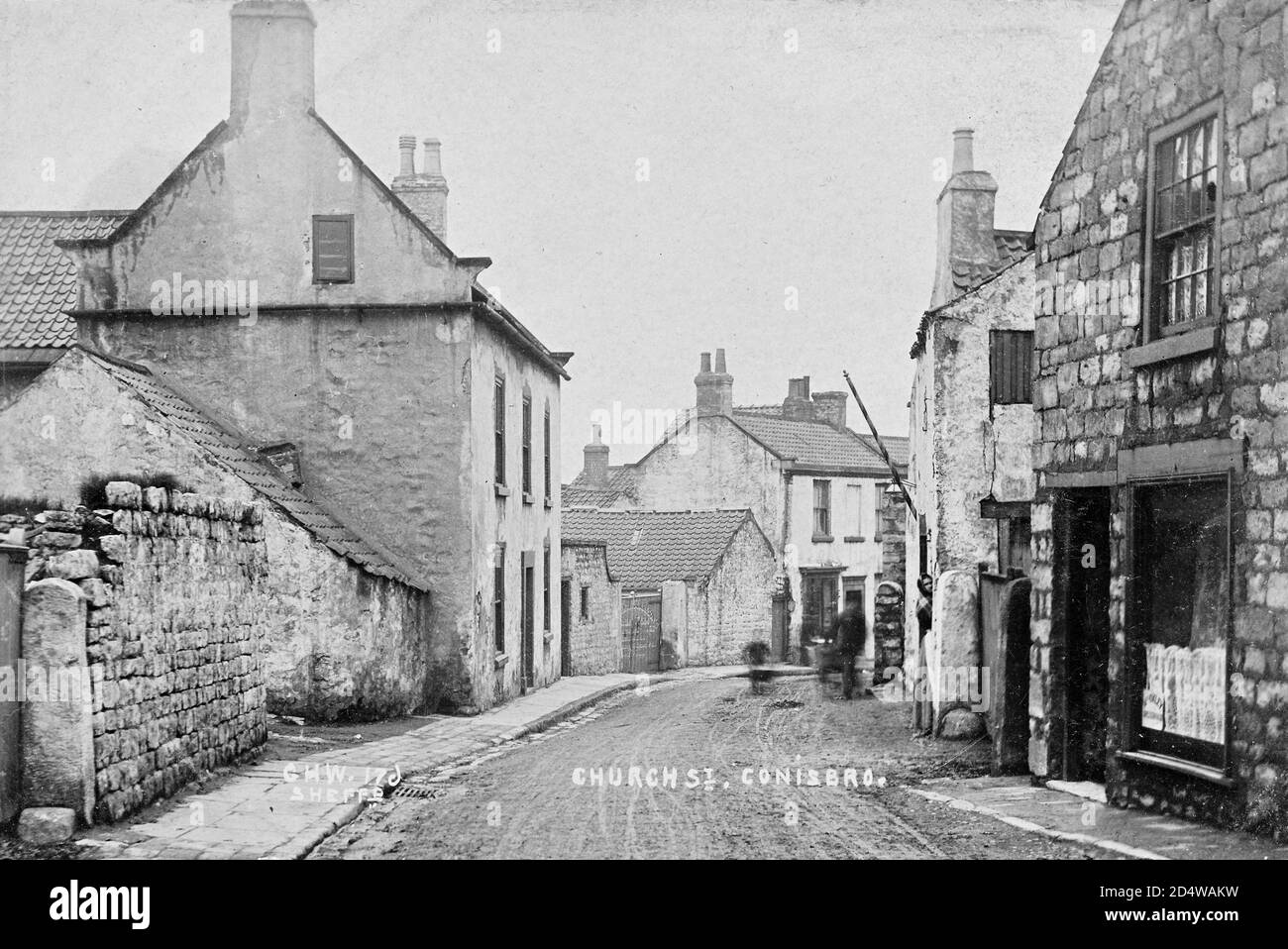 Church street conisbrough Stock Photo Alamy