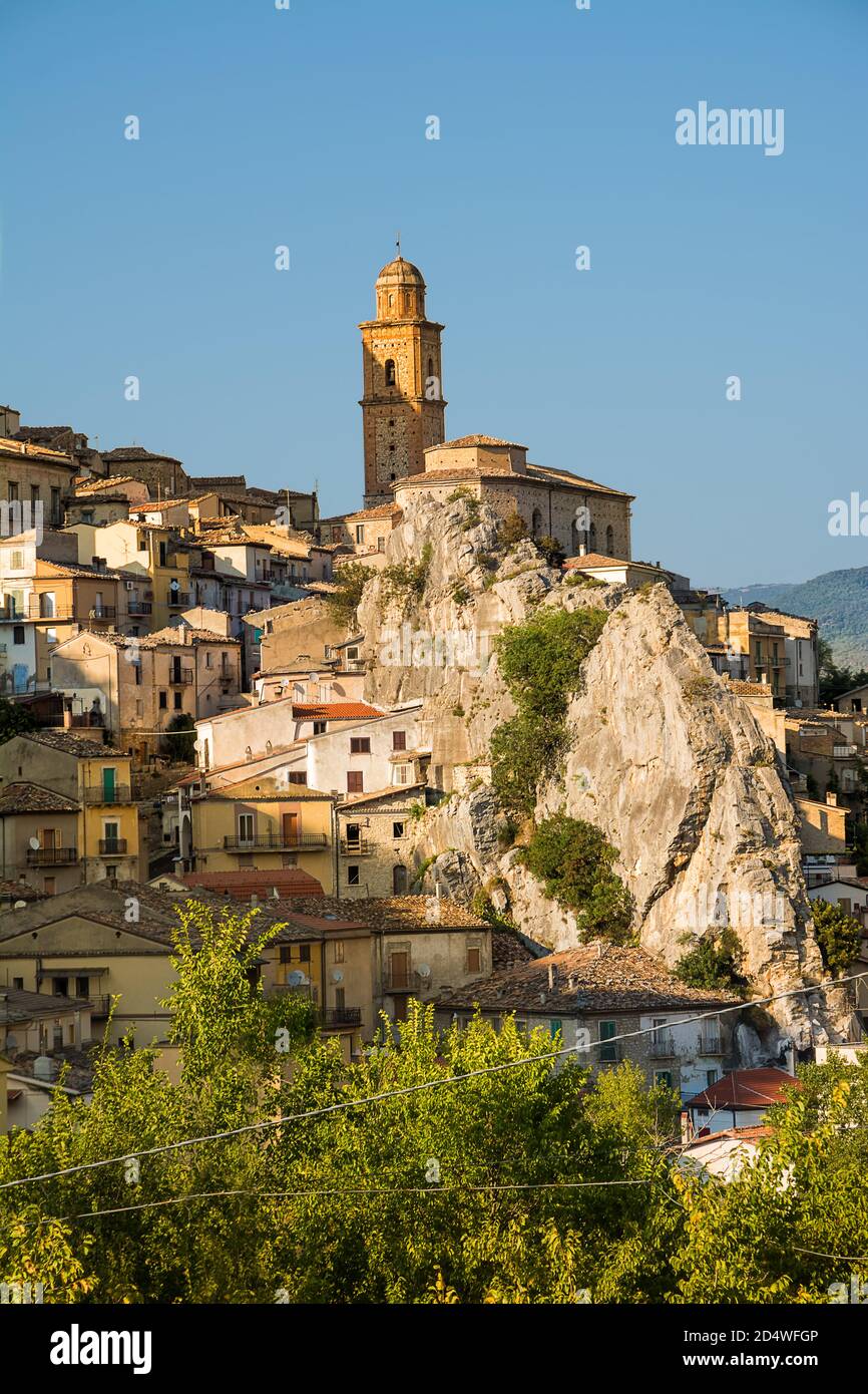 View of the characteristic village of Villa Santa Maria in the province of Chieti (Italy) Stock Photo