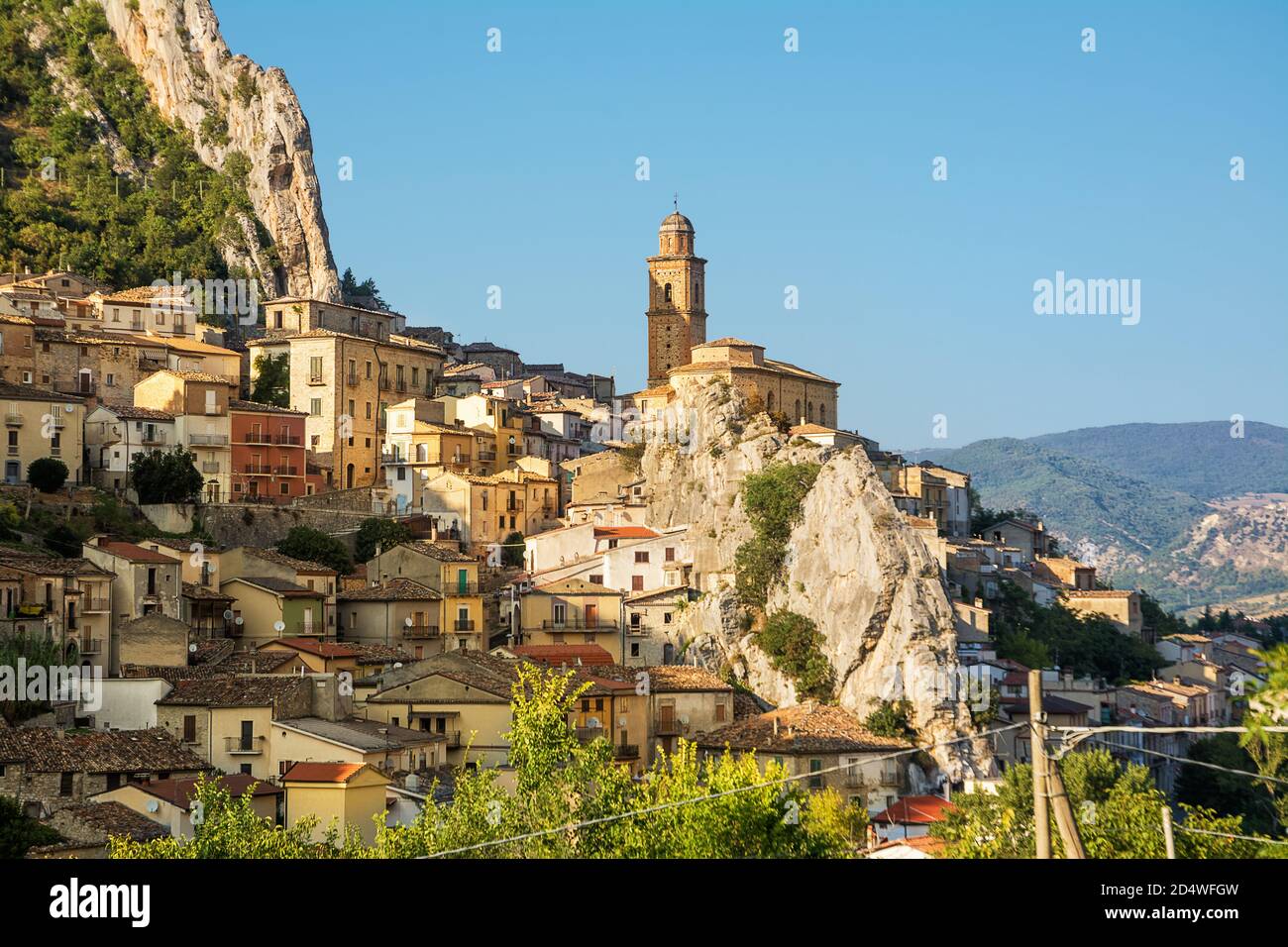 View of the characteristic village of Villa Santa Maria in the province of Chieti (Italy) Stock Photo