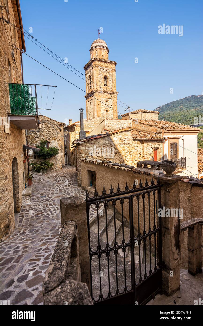 Alley in Villa Santa Maria in Chieti Province (Italy) Stock Photo