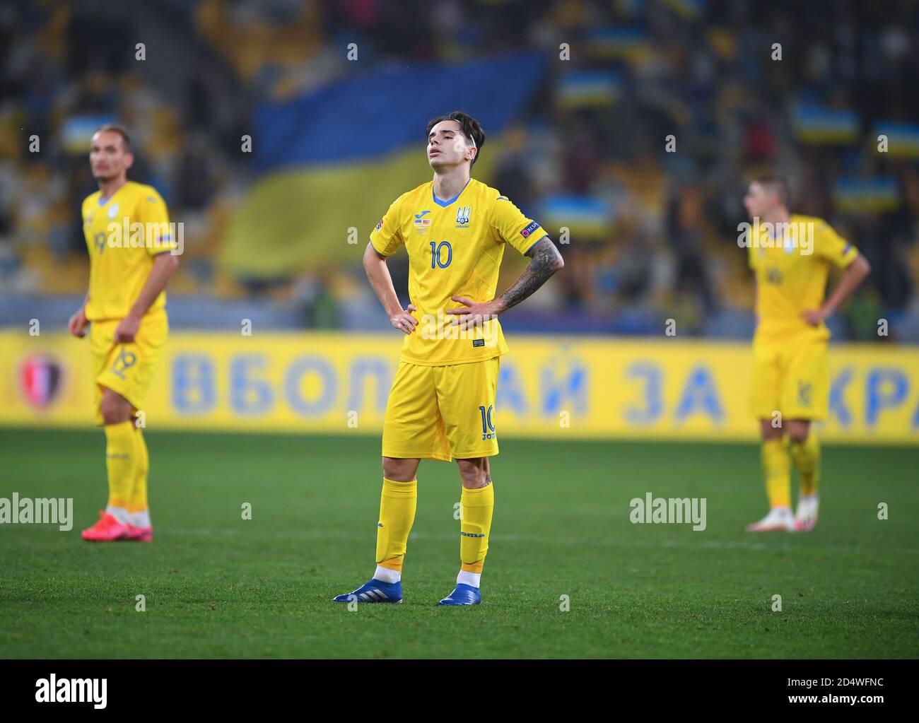 Kiev Ukraine 10th Oct 2020 Frustrated With Mykola Shaparenko Ukraine Ges Football Uefa Nations League Ukraine Germany 10 10 2020 Football Soccer Uefa Nations League Ukraine Vs Germany Kyiv October 10 2020 Usage Worldwide Credit