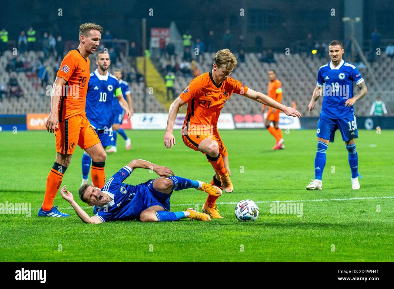 Zenica Bosnie En Herzegovina 11 10 2020 Football Uefa Nations League Season 2020 2021 Bosnie Player