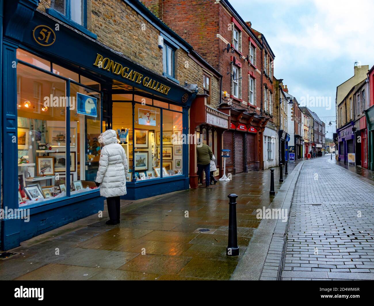 Bondgate a pedestrianised shopping street in Auckland Durham