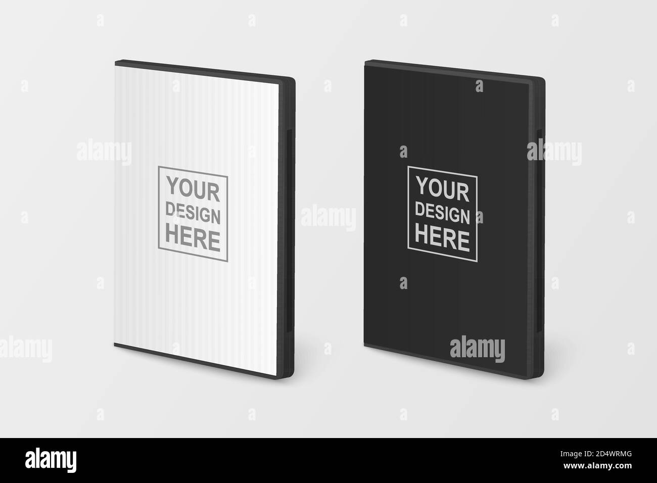 Vector 3d Realistic Blank White And Black Cd Dvd Plastc Or Paper Cover Case Box Set Closeup Isolated On White Background Design Template Cd Stock Vector Image Art Alamy