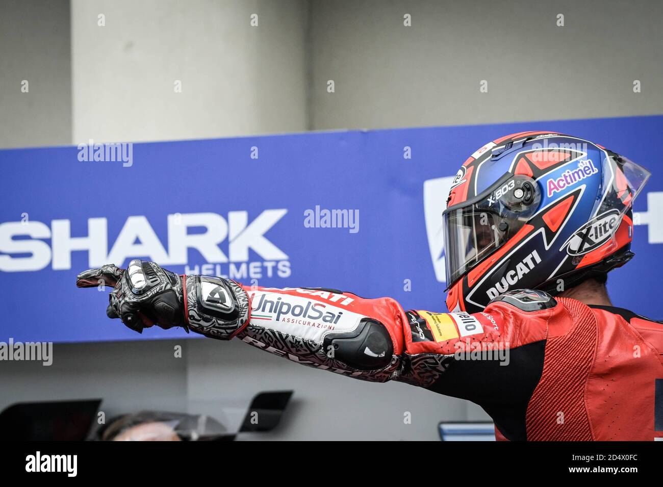 Le Mans, France. 11th Oct, 2020. Races of MotoGP Shark Helmets Grand Prix  de France at Le Mans Circuit. October 11, 2020 Carreras del Gran Premio  Shark Helmets de Francia de MotoGP