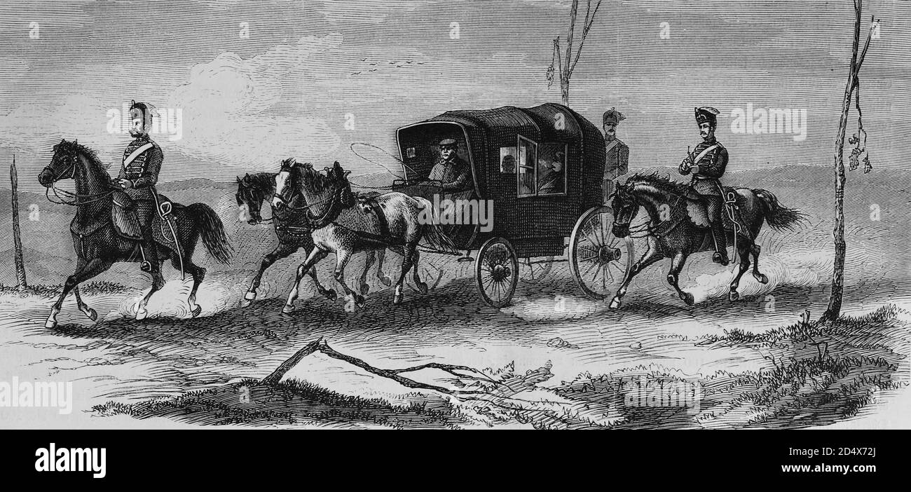 German field post between Nancy and Epinal, illustrated war history