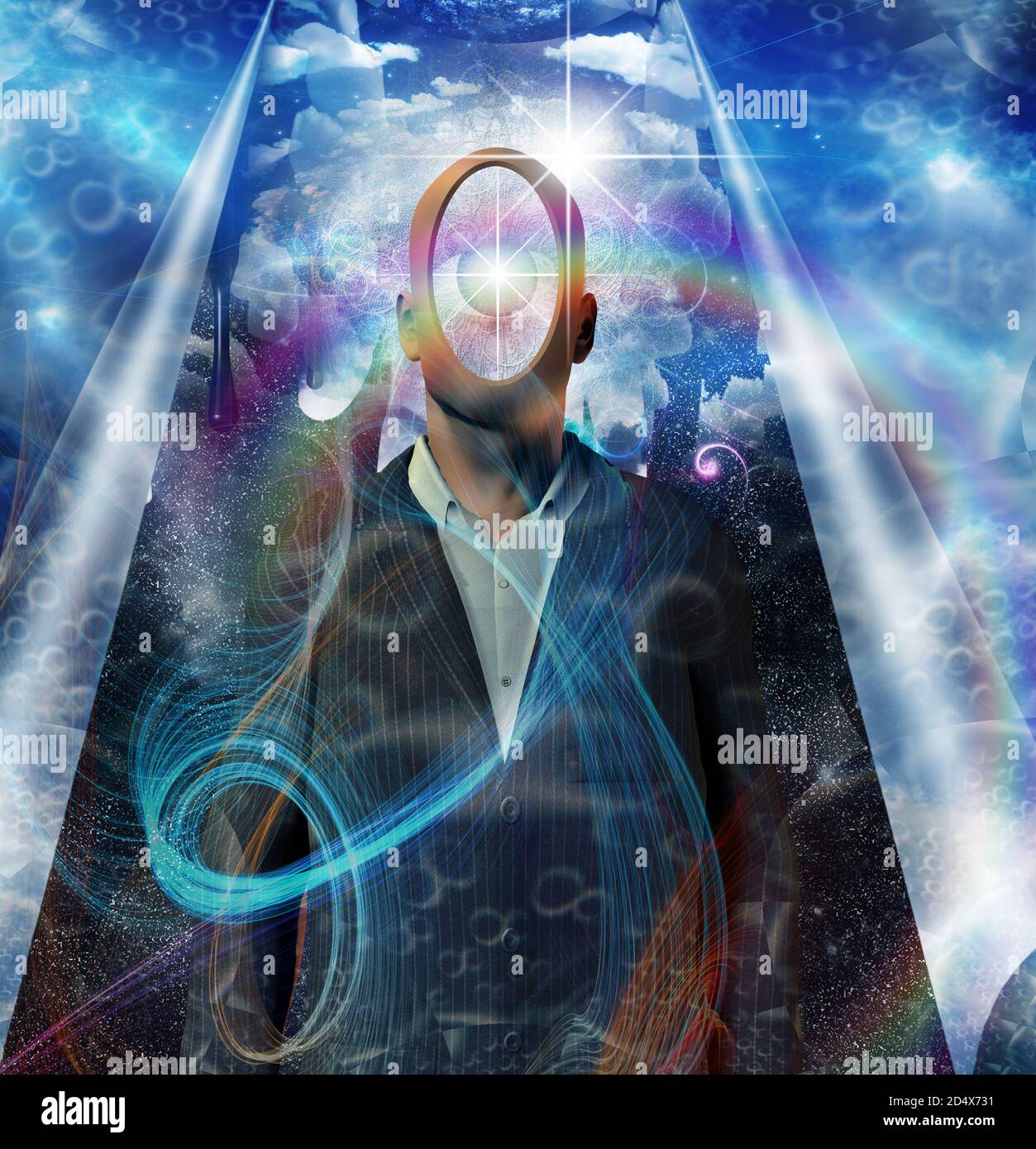 Eternal Man. Surreal art Stock Photo - Alamy
