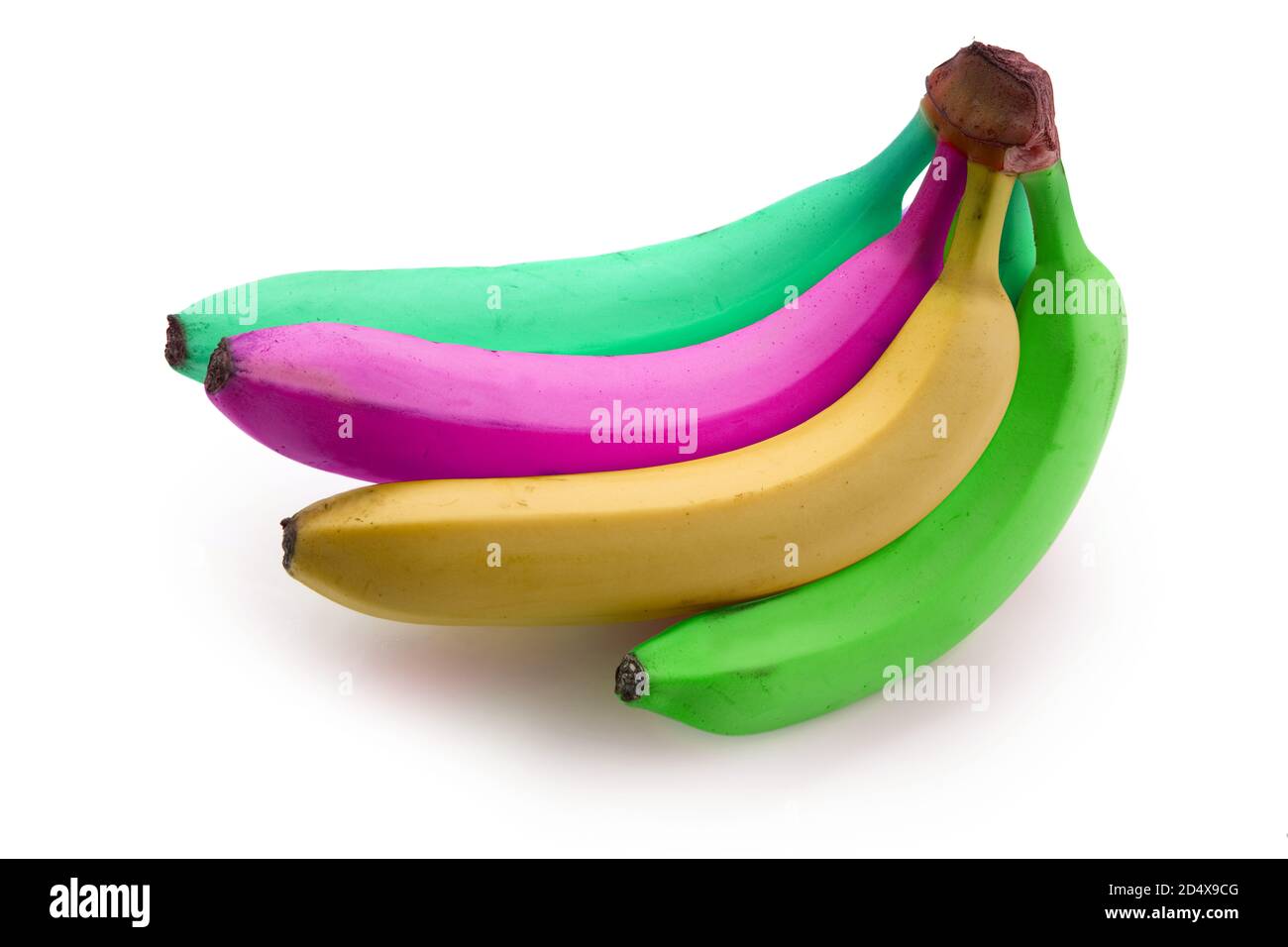 Odd colored bananas image Stock Photo - Alamy