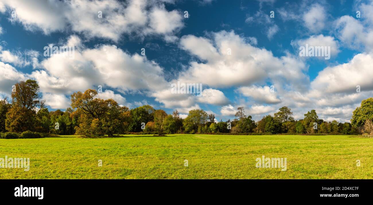 Green field around Chalfont St Giles in Autumn, England Stock Photo Alamy