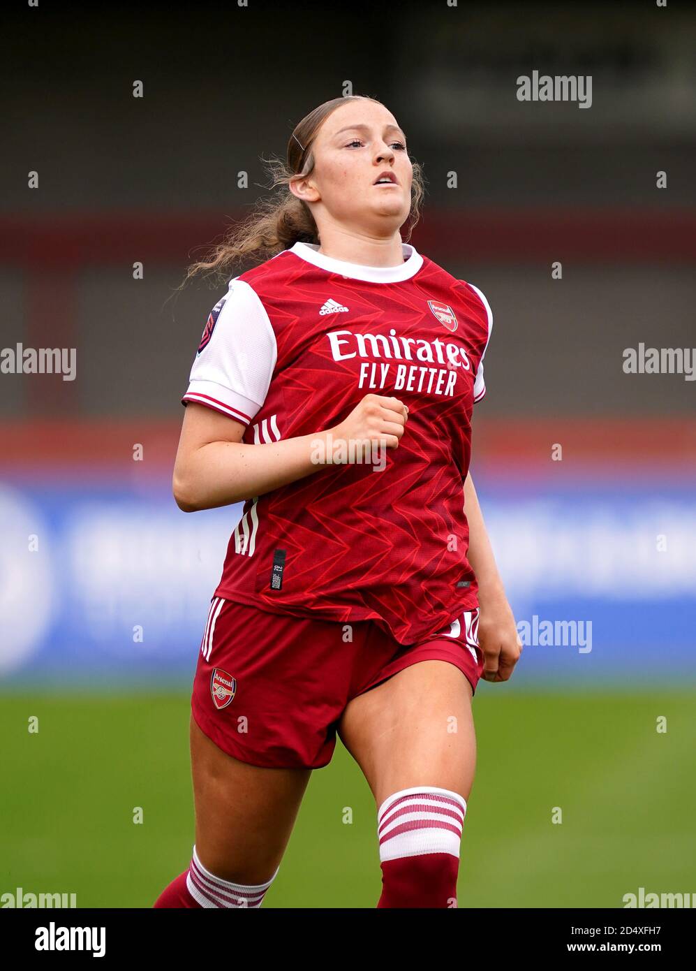 Arsenal S Ruby Mace During The Fa Women S Super League Match At The Broadfield Stadium Brighton Stock Photo Alamy