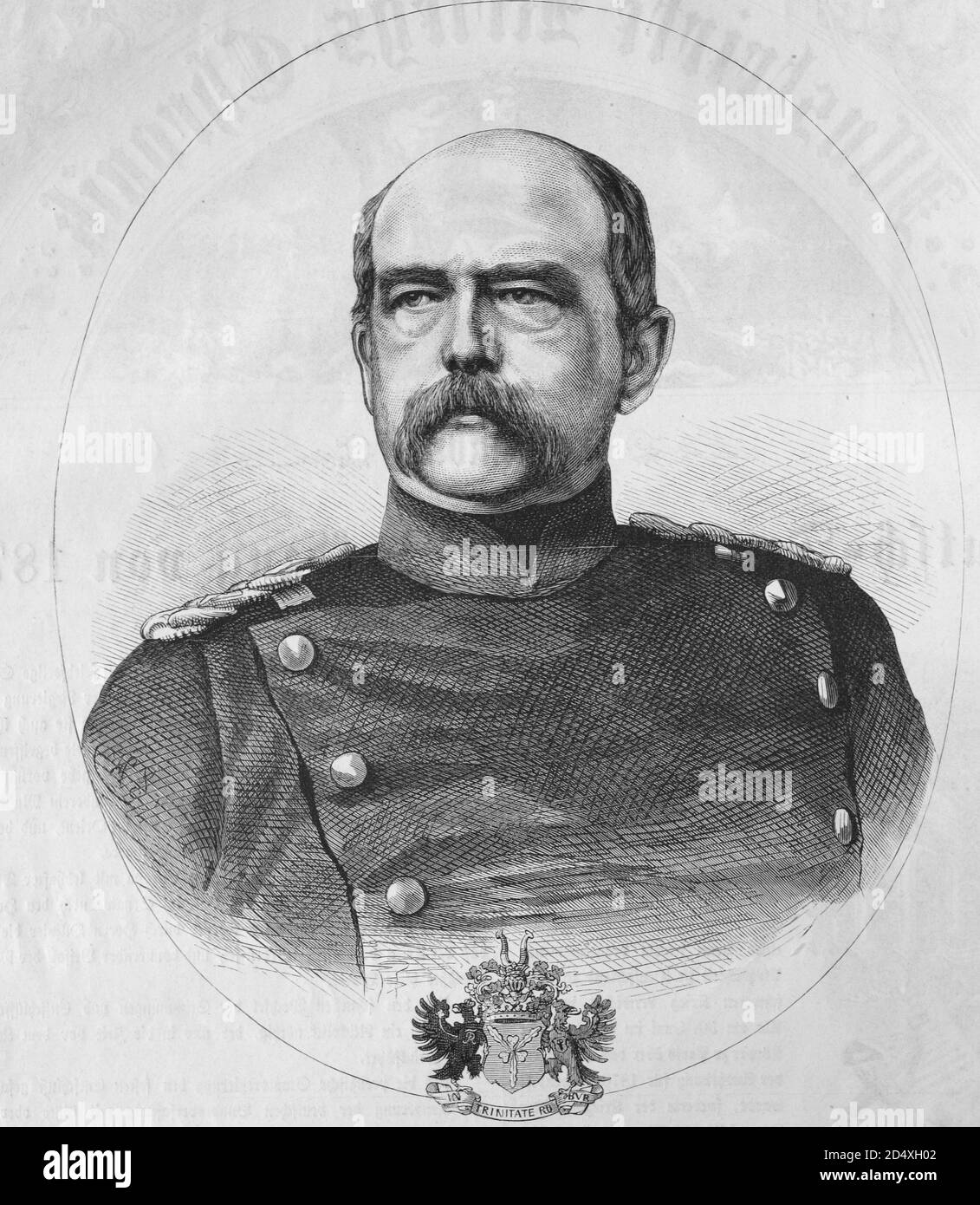 German Emperor Wilhelm I, king of Prussia, illustrated war history, German - French war 1870-1871 Stock Photo