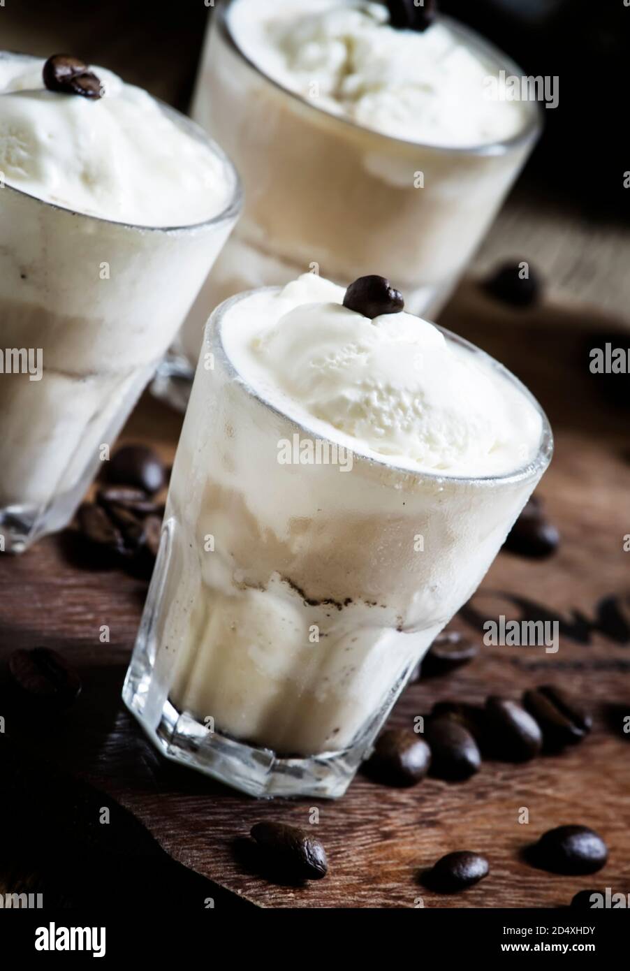 Coffee Maker Ice Cream On White Stock Photo 221844391