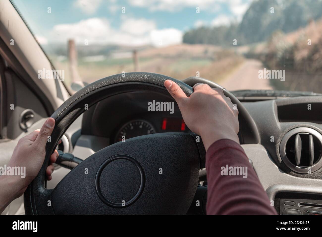 Driving Behind Steering Wheel High Resolution Stock Photography and ...