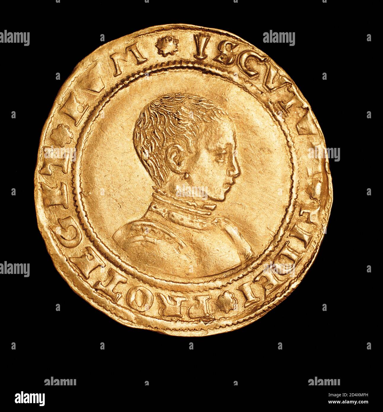 Rare English Coin, Gold Half Sovereign, King Edward VI (Boy King) 1547