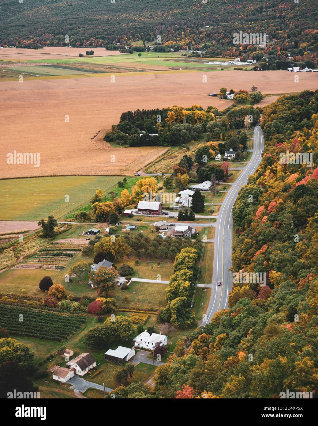 Autumn view from Vromans Nose, in the Catskill Mountains, Middleburgh