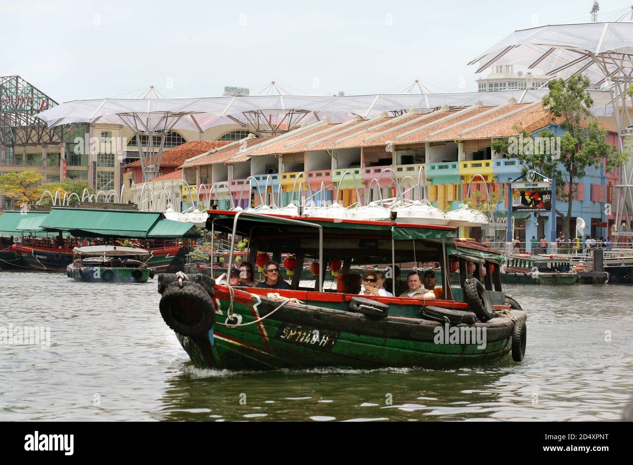 Tourist Boat, Singapore River, Singapore Stock Photo Alamy