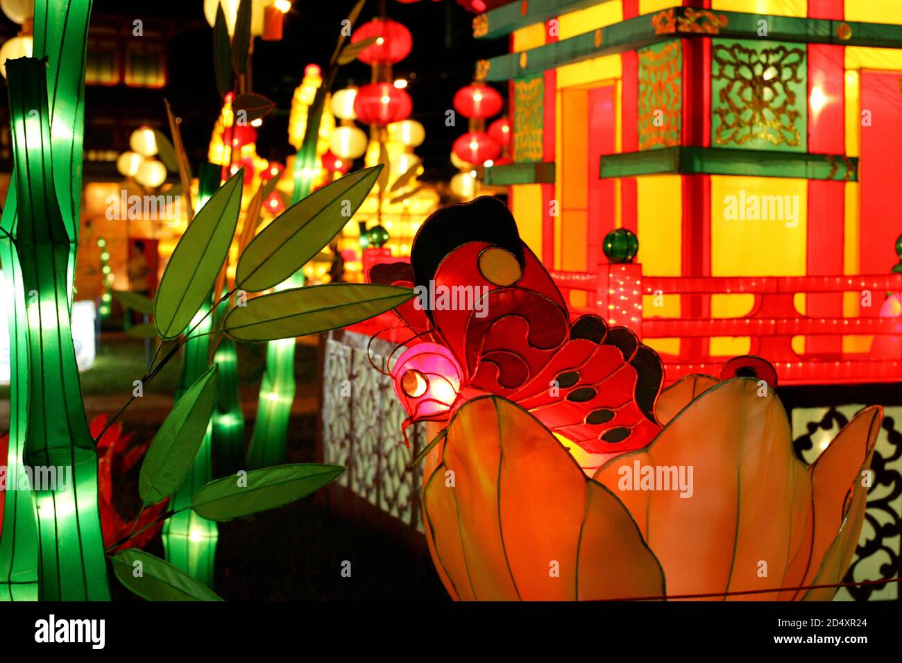 Decorations, Chinese New Year, Singapore Stock Photo