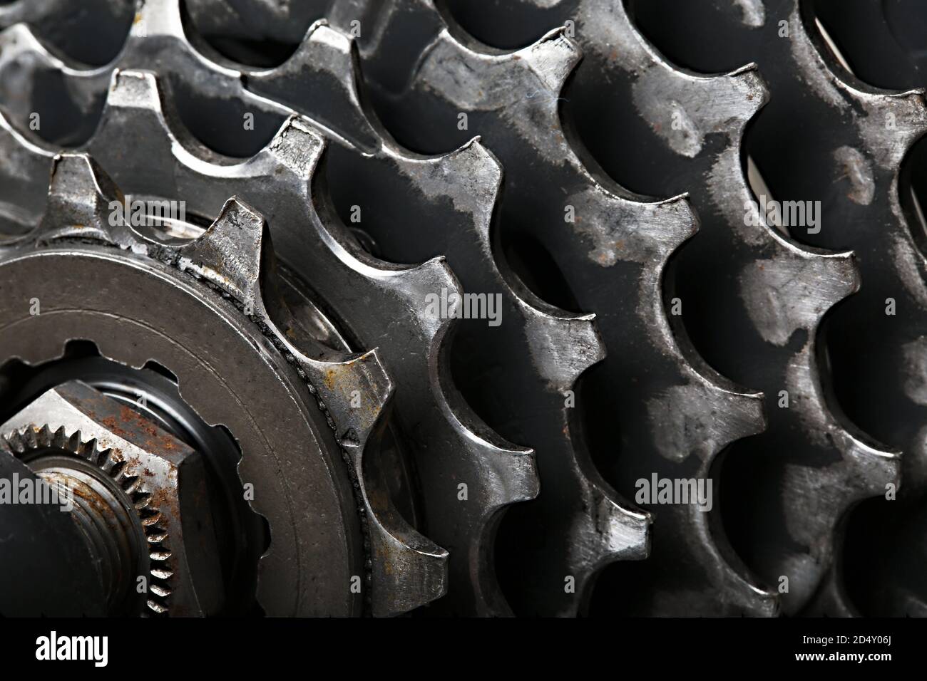 Gear set of a bicycle Stock Photo
