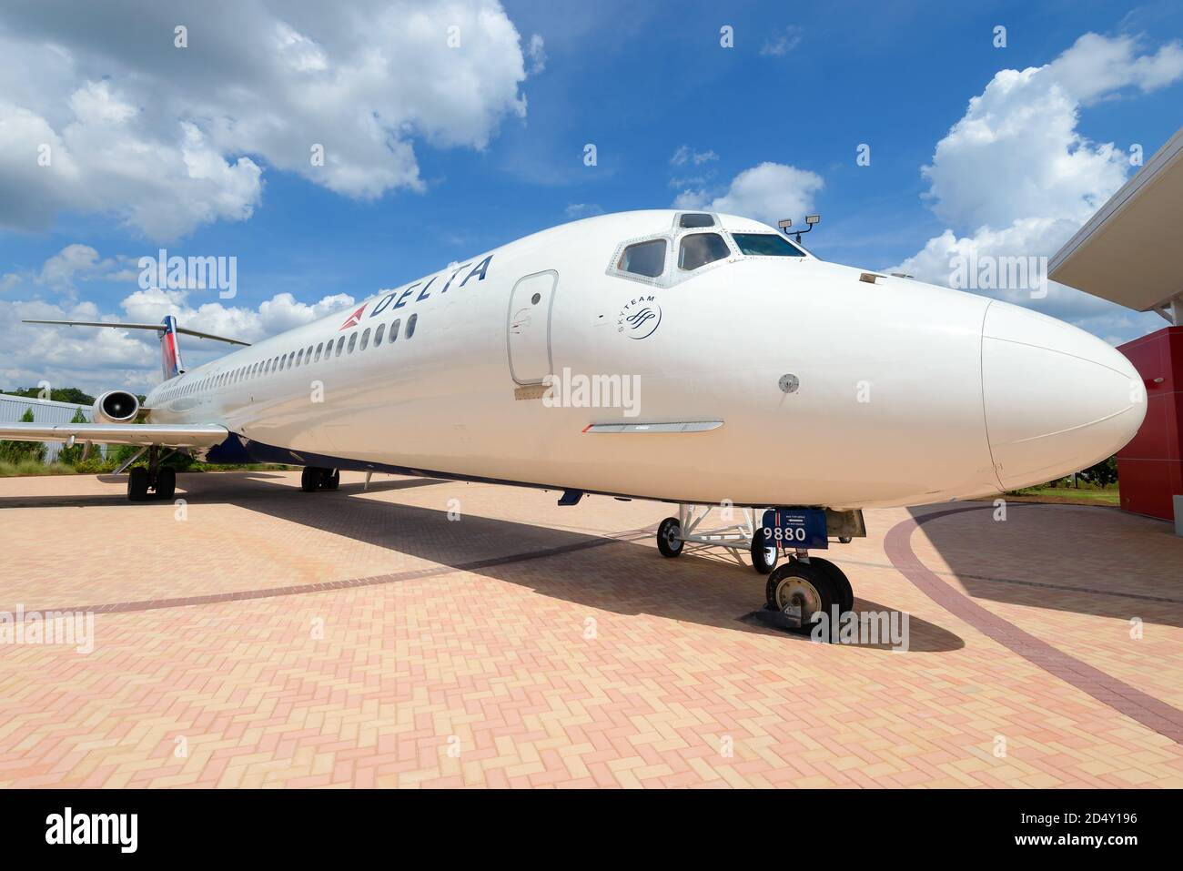 Delta Airlines McDonnell Douglas DC-9-50 preserved at the Delta Flight Museum near Atlanta Airport, USA. DC-9 N675MC aircraft. Stock Photo