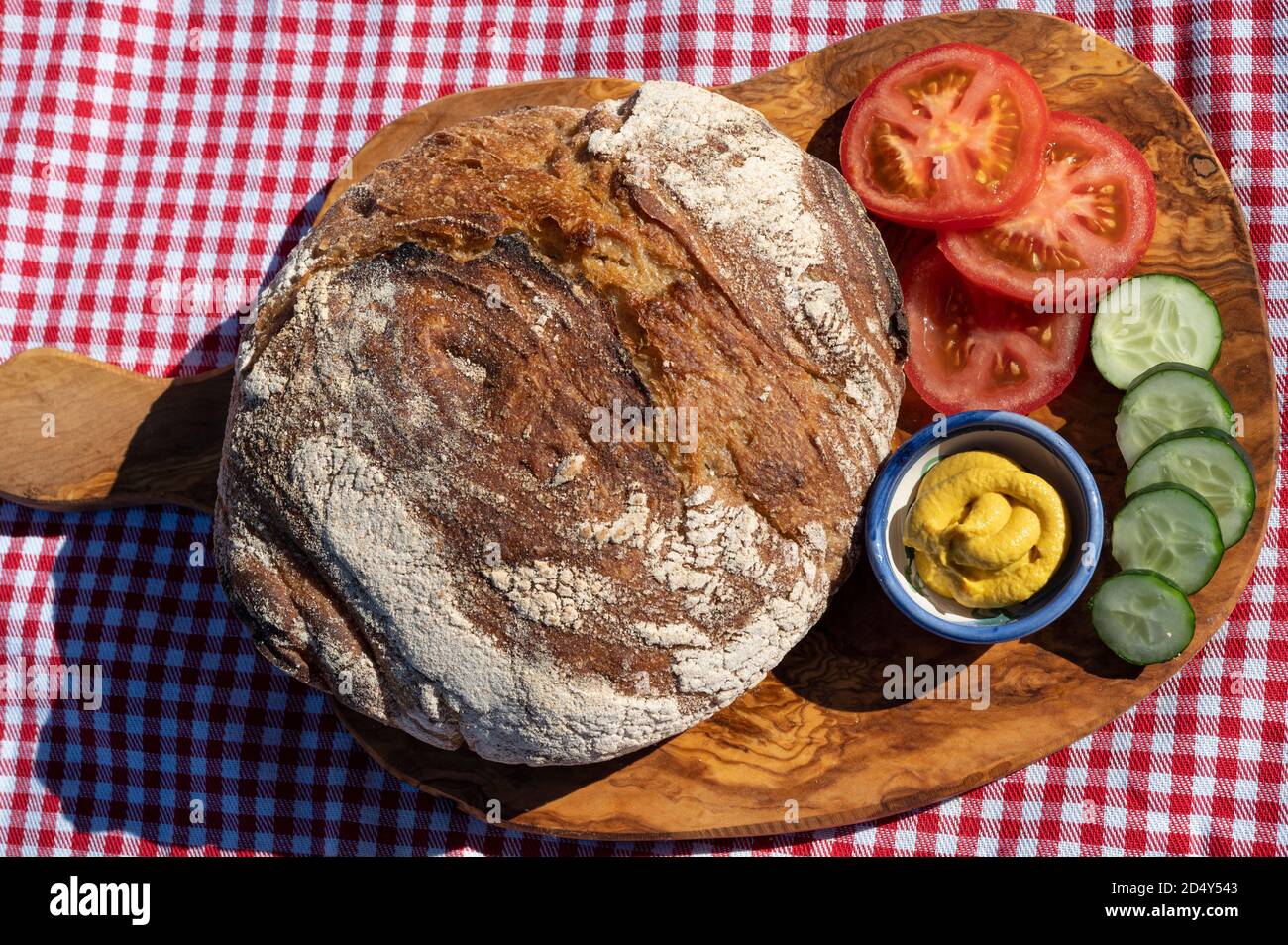 Fresh baked sourdough bread Stock Photo
