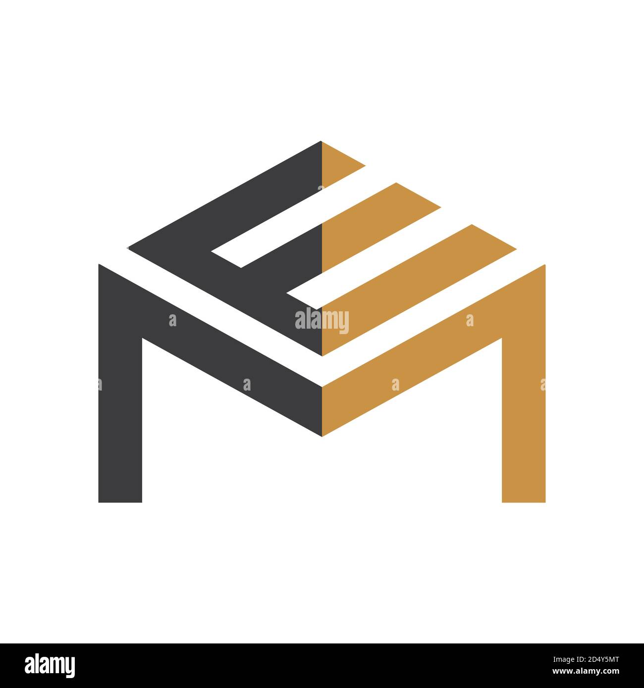 Initial letter em logo or me logo vector design template Stock Vector ...