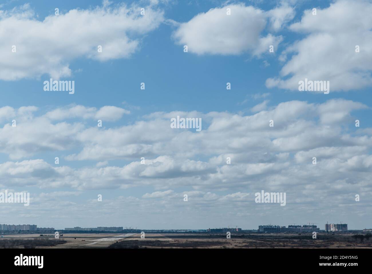 Blue sky with white clouds during the day Stock Photo - Alamy
