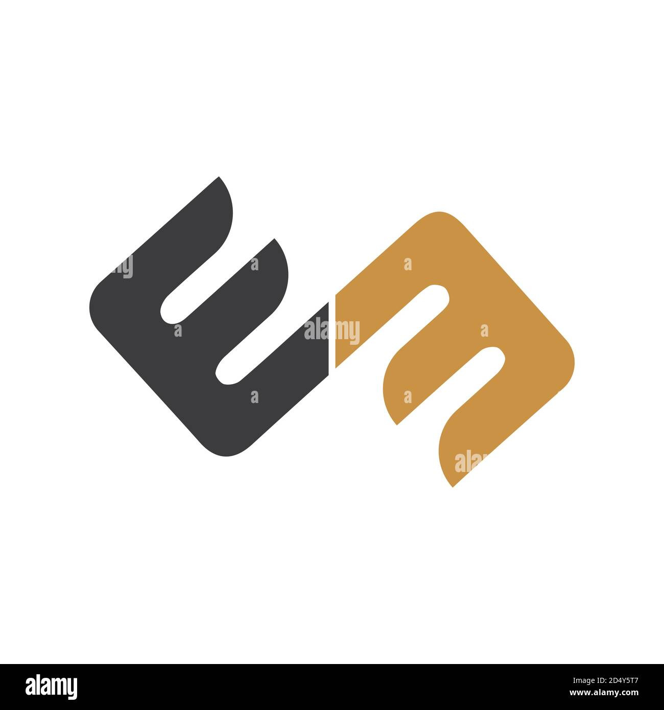 Initial letter em logo or me logo vector design template Stock Vector ...