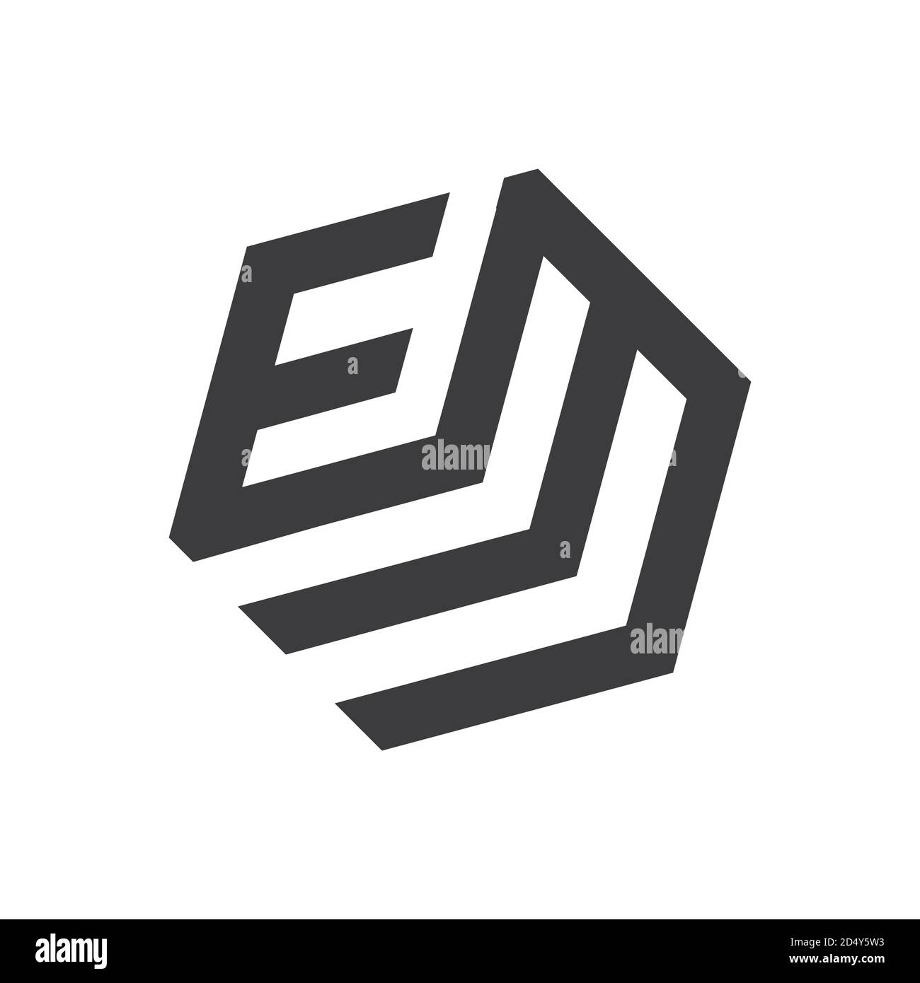 Initial letter em logo or me logo vector design template Stock Vector ...