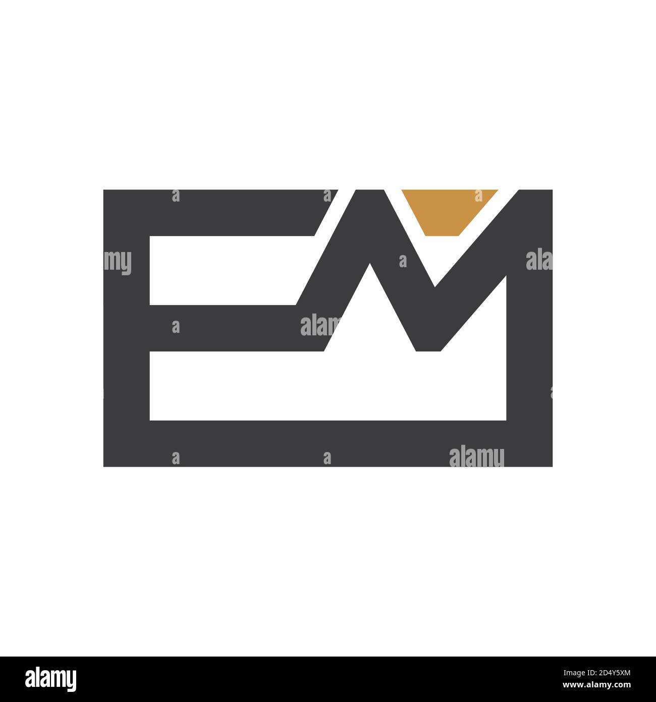 Initial letter em logo or me logo vector design template Stock Vector ...