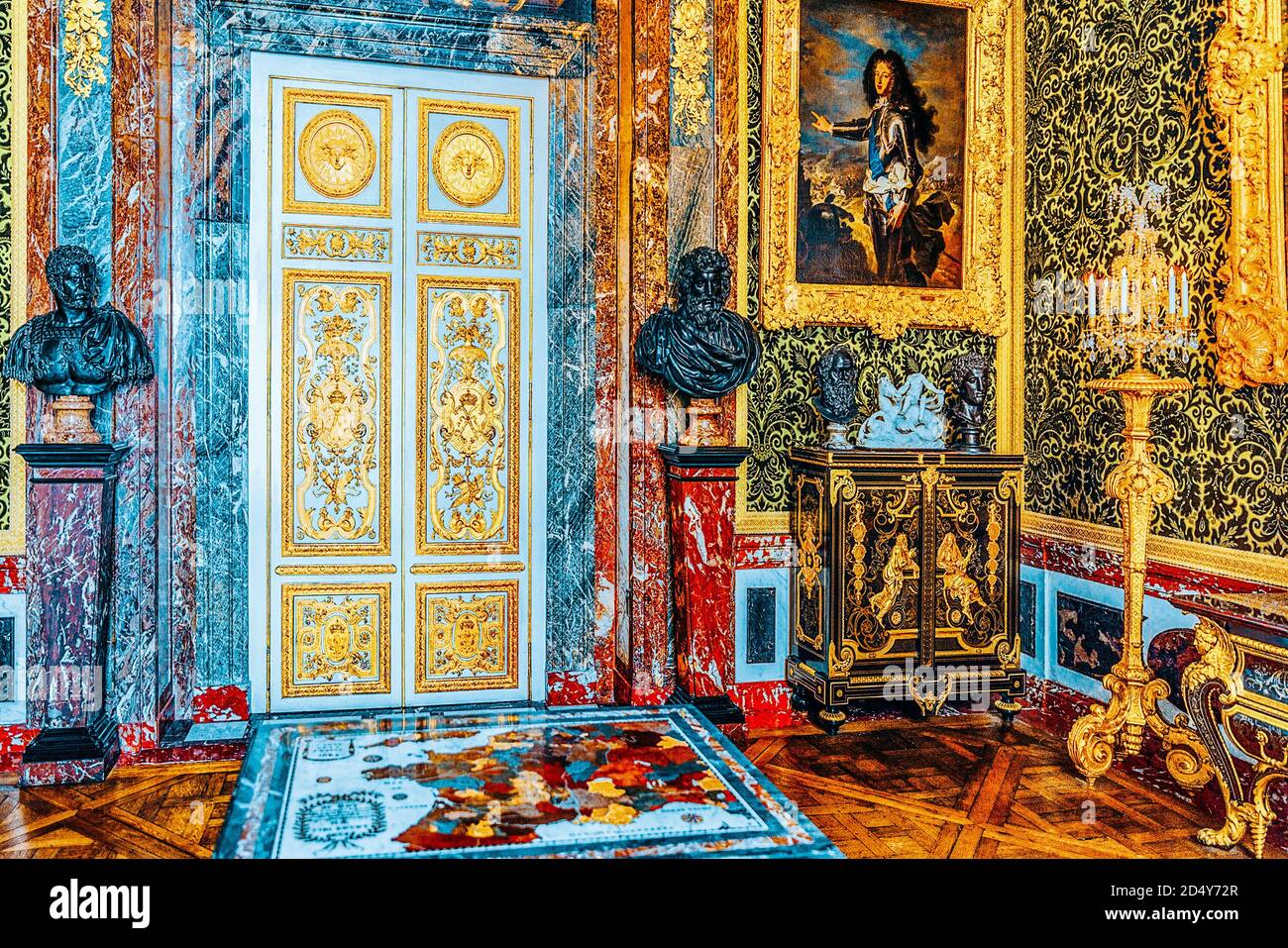 VERSAILLES, FRANCE JULY 02, 2016 Salon of Abundance is on the first