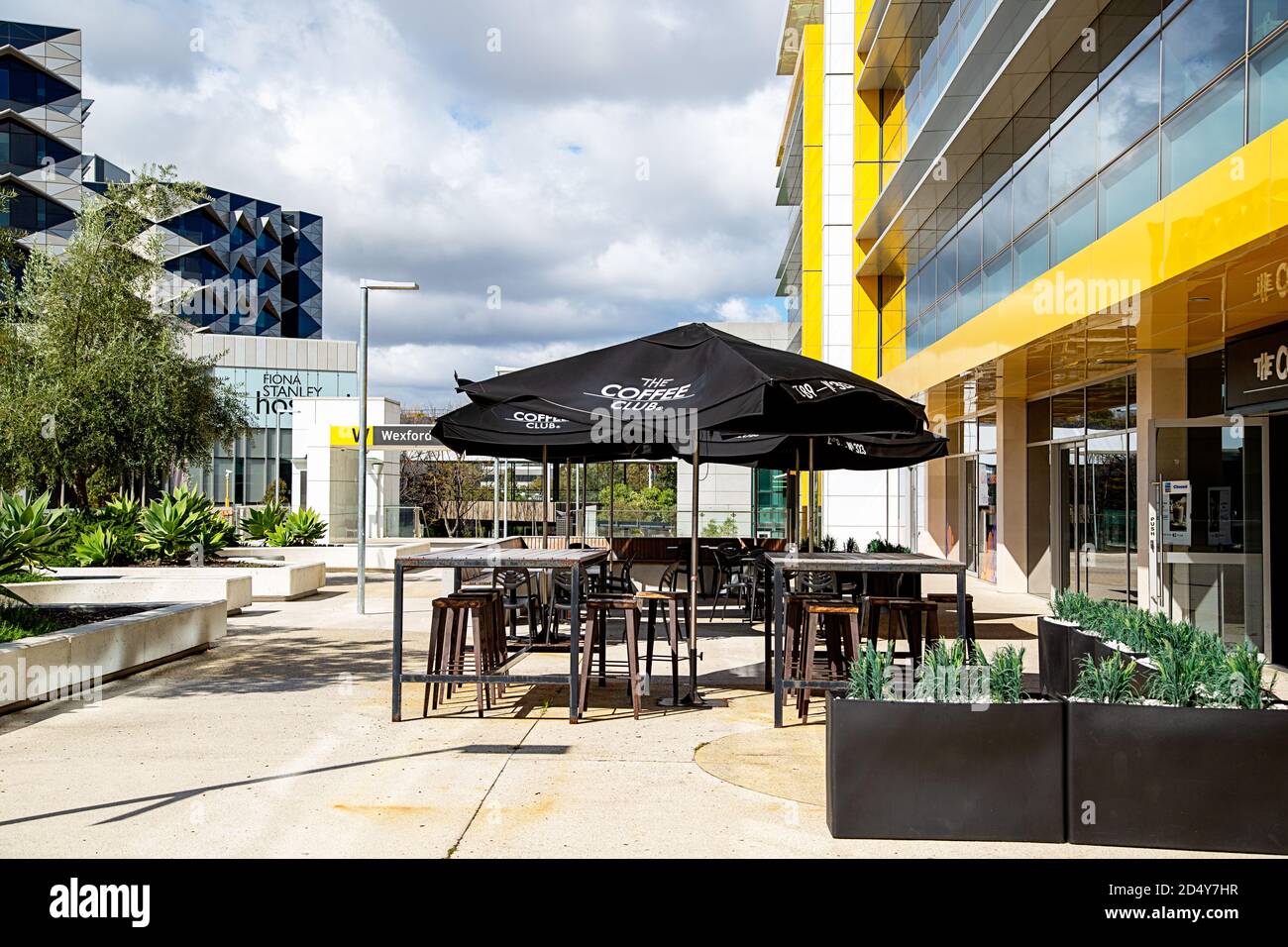 Perth, Australia September 5th 2020 Coffee club outdoor seating at
