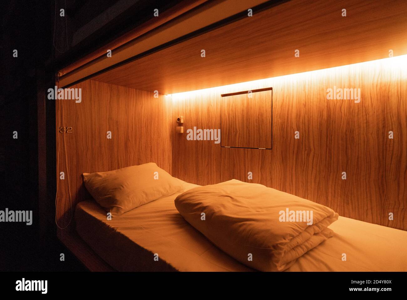 small wooden bunk beds