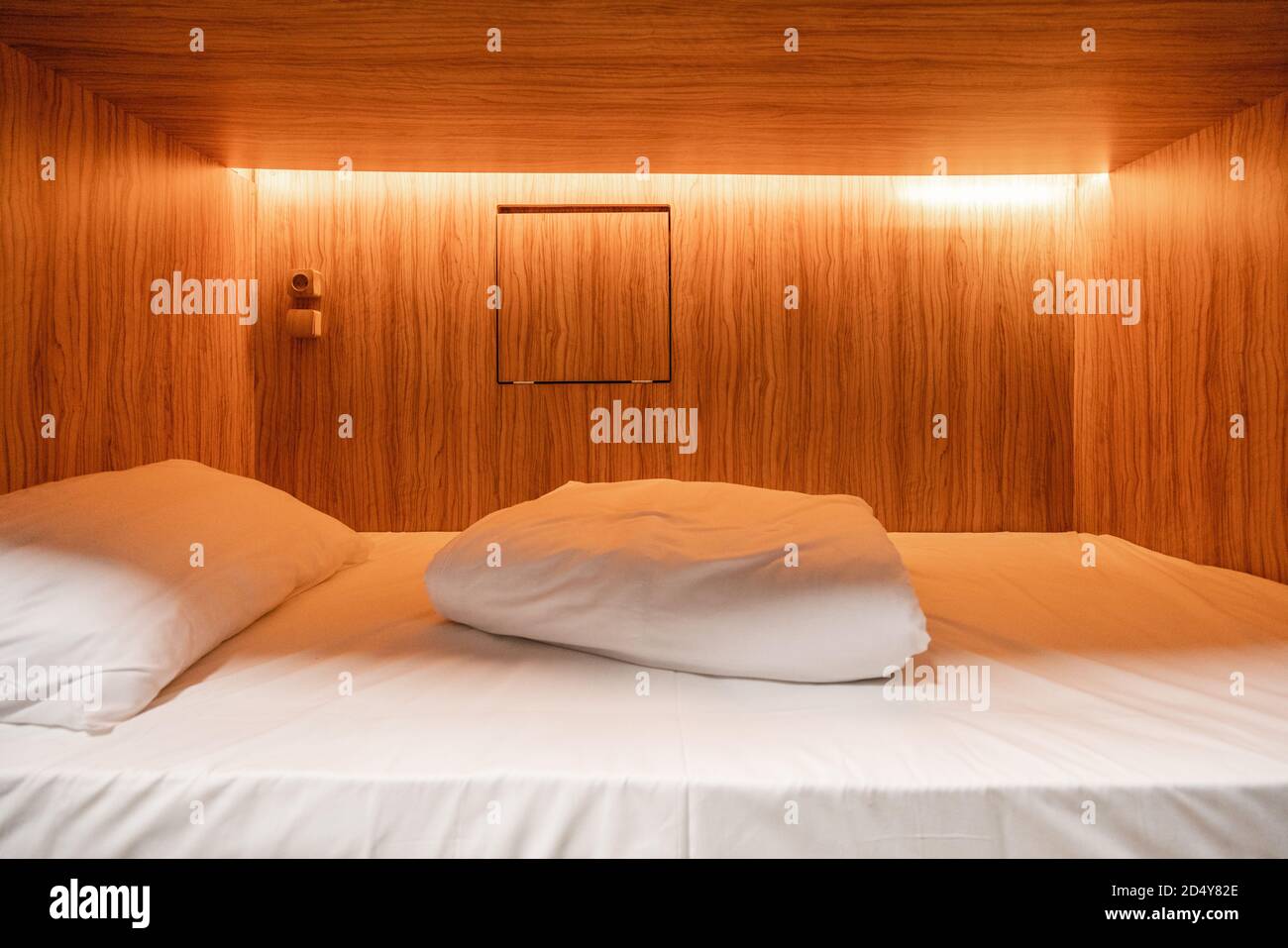 small wooden bunk beds