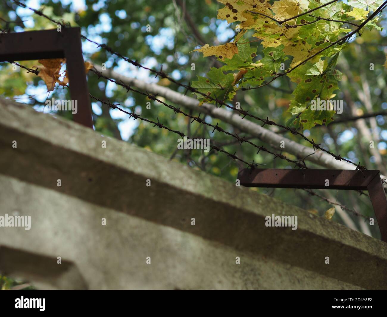 Concrete fence hi-res stock photography and images - Alamy