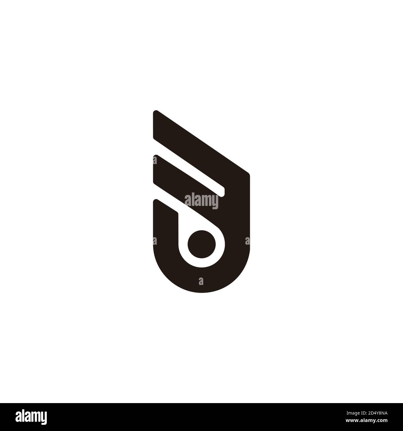 Abstract Letter J Wings Geometric Line Logo Vector Stock Vector Image Art Alamy