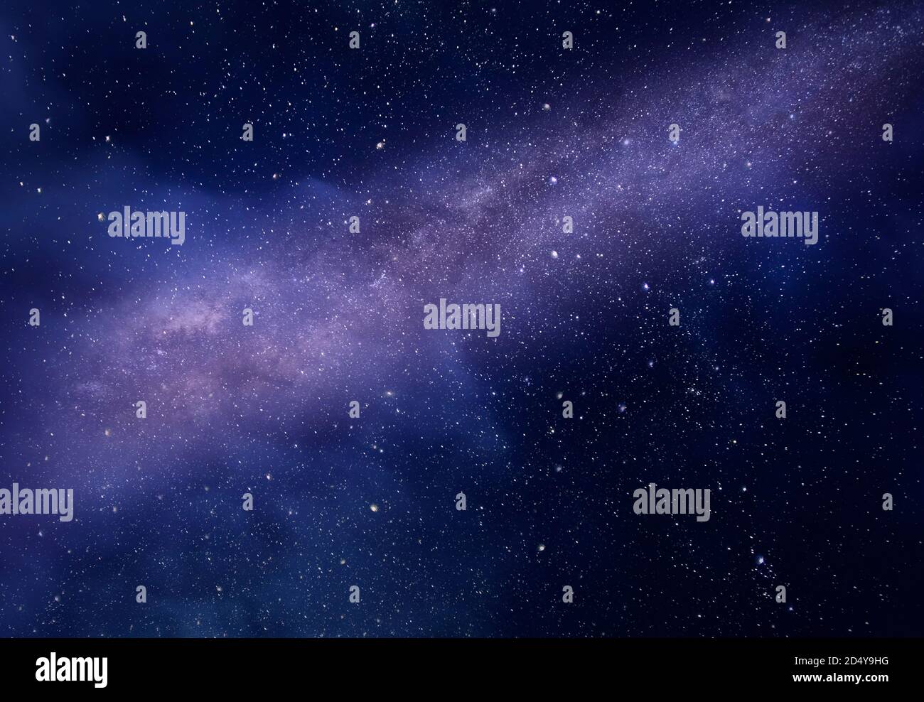 Milky Way on deep night starry sky, background, texture Stock Photo